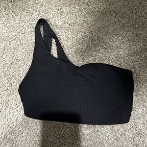 Lululemon ribbed sports bra, one shoulder